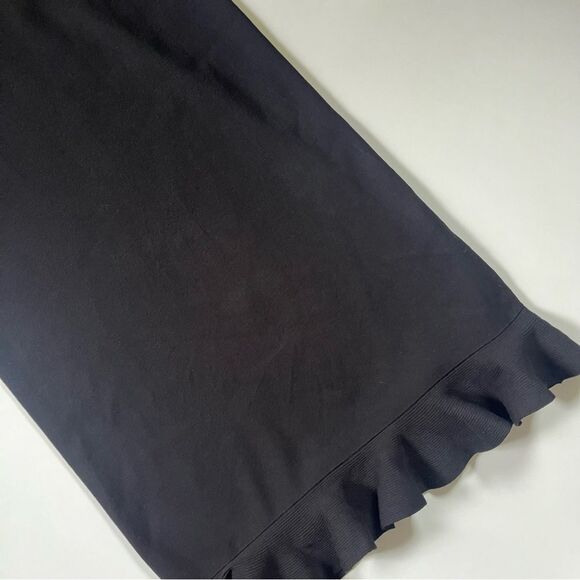 Rebecca Taylor NWT Black Compact Stretch Knotted Back Column Dress XL - Picture 6 of 13